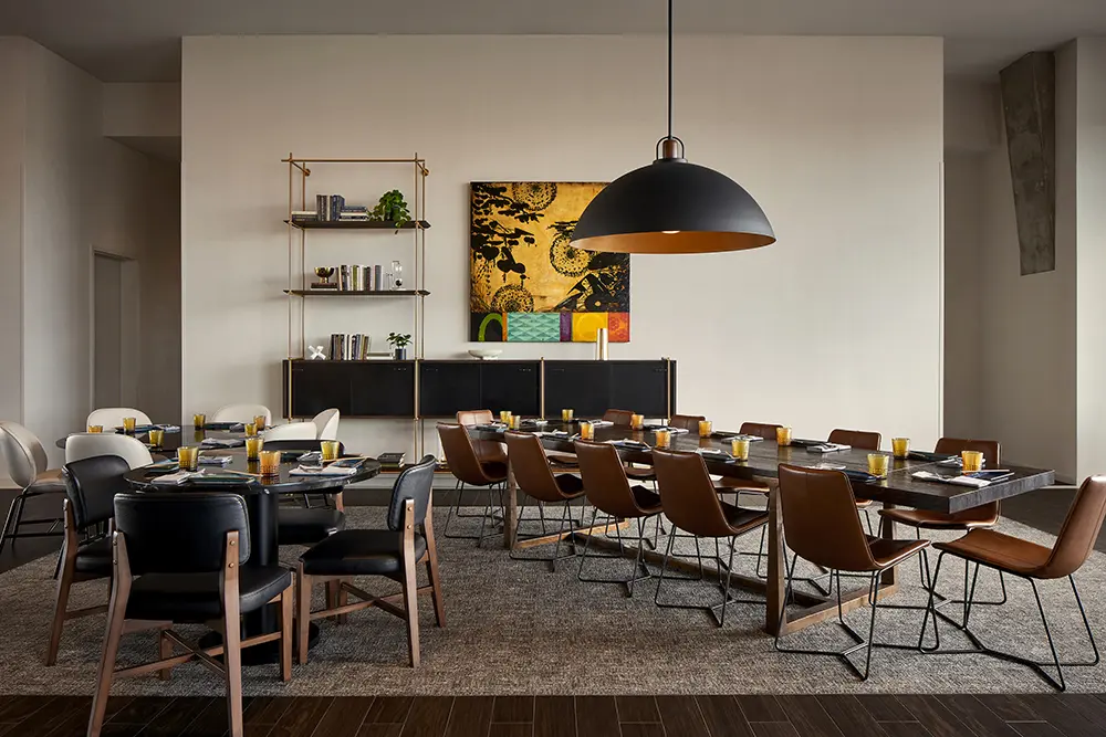 Wren's Chef's Table set for a group event