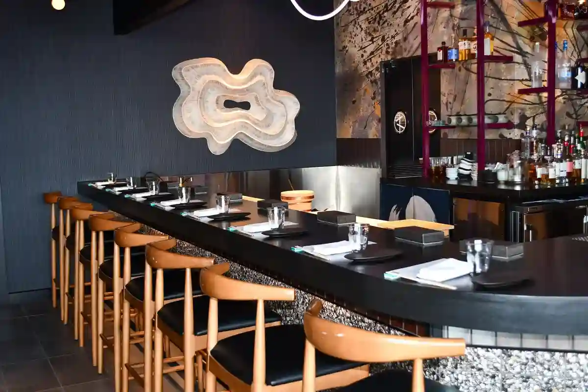 The intimate omakase counter at The Naisho Room